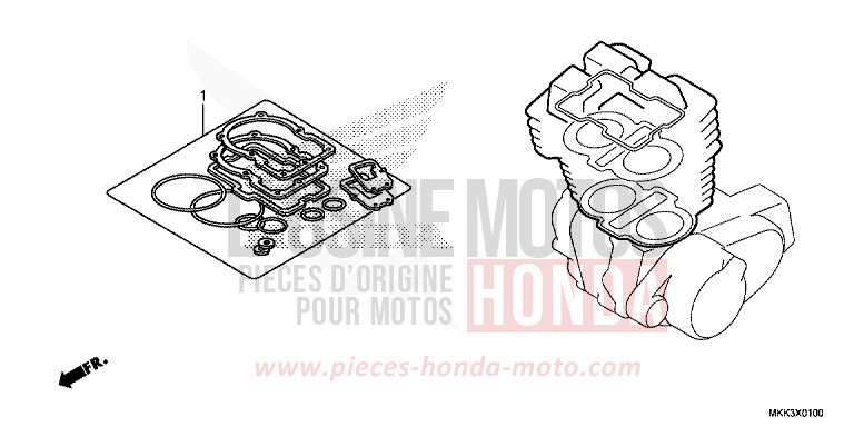 TROUSSE DE JOINT A de Africa Twin VICTORY RED (R334B) 2018